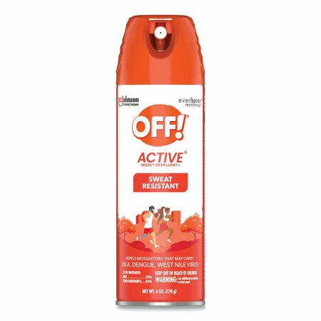 OFF ACTIVE Insect Repellent, 6 oz Aerosol Spray, 12PK 334678